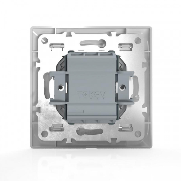 Выключатель 1-кл. СП AVA 10А IP20 в сборе бел. TOKOV ELECTRIC TKL-AV-V1F-C01