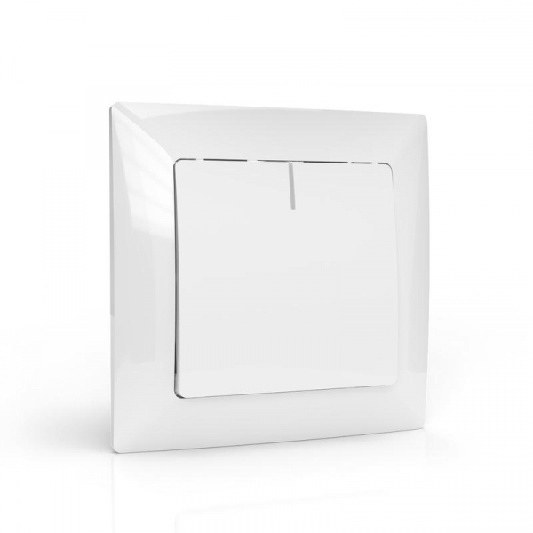Выключатель 1-кл. СП AVA 10А IP20 с индикатором в сборе бел. TOKOV ELECTRIC TKL-AV-V1IF-C01