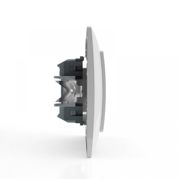 Выключатель 2-кл. СП AVA 10А IP20 с индикатором в сборе бел. TOKOV ELECTRIC TKL-AV-V2IF-C01