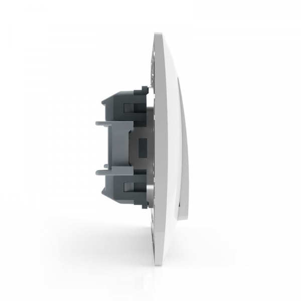 Переключатель проходной 1-кл. СП AVA 10А IP20 в сборе бел. TOKOV ELECTRIC TKL-AV-P1F-C01
