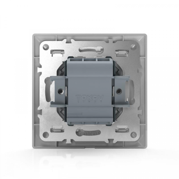Переключатель проходной 1-кл. СП AVA 10А IP20 в сборе бел. TOKOV ELECTRIC TKL-AV-P1F-C01