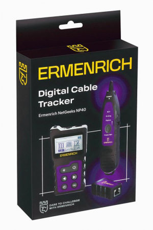 Тестер кабельный многофункциональный NetGeeks NP40 фиолет. Ermenrich 84549