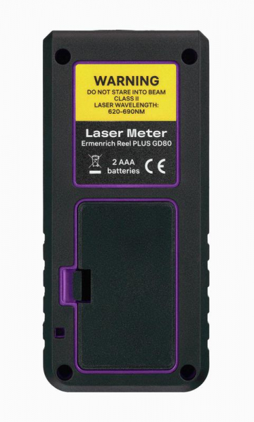 Рулетка лазерная Reel PLUS GD80 фиолет. Ermenrich 85315