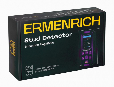 Детектор скрытой проводки Ping SM90 фиолет. Ermenrich 83842
