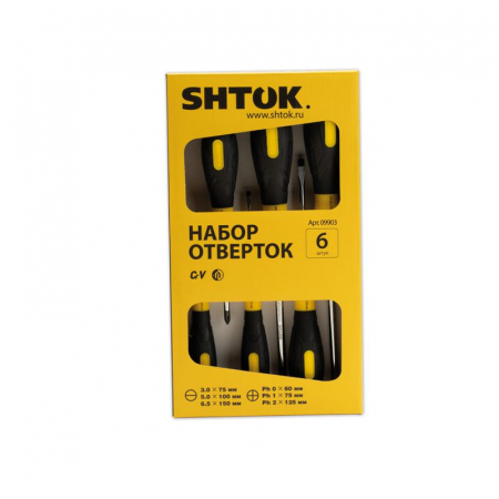 Набор отверток картон (6 предметов) (09903) SHTOK 376358