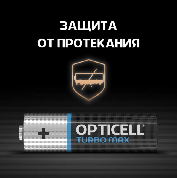 Элемент питания алкалиновый AA/LR6 (блист. 8шт) Turbo Max Opticell 6053007