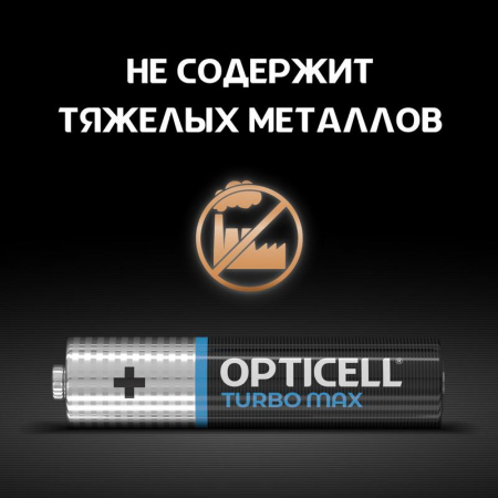 Элемент питания алкалиновый AAA/LR03 (блист. 12шт) Turbo Max Opticell 6053010