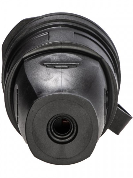 Розетка 16А IP44 прямая с заземл. каучук черн. КОСМОС RKsm-Z-IP(B)16A