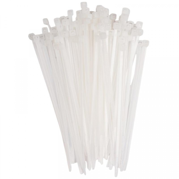 Хомут кабельный PCT 2.5х080-100WH 2.5х80 PA6.6 бел.(уп.100шт) JazzWay 5053670