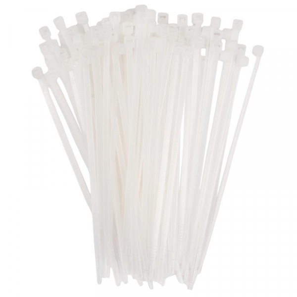 Хомут кабельный PCT 2.5х100-100WH 2.5х100 PA6.6 бел.(уп.100шт) JazzWay 5053526
