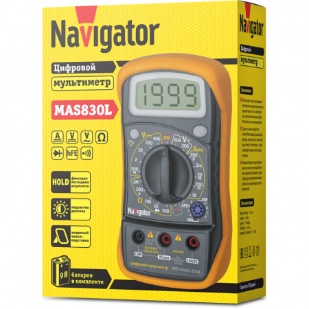 Мультиметр 82 428 NMT-Mm01-830L (830L) Navigator 82428