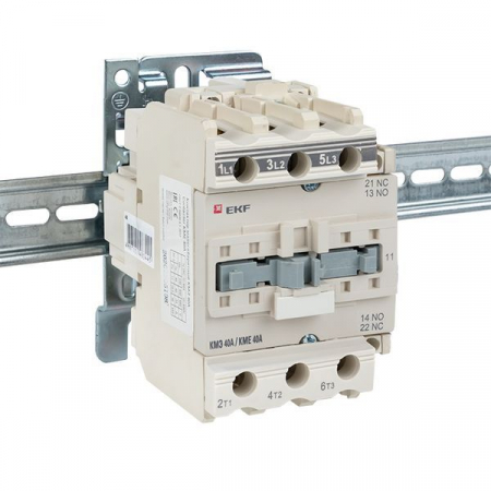 Контактор КМЭ 40А кат. 195.5-253В AC 1НО+1НЗ EKF ctr-s-40-220