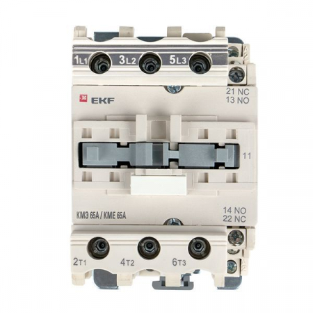 Контактор КМЭ 65А кат. 220В AC 1НО+1НЗ EKF ctr-s-65-220