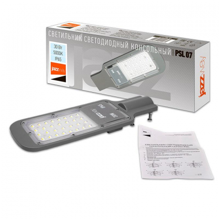 Светильник светодиодный PSL 07 30Вт 5000К IP65 AC180-260 уличный ДКУ Pro JazzWay 5041035