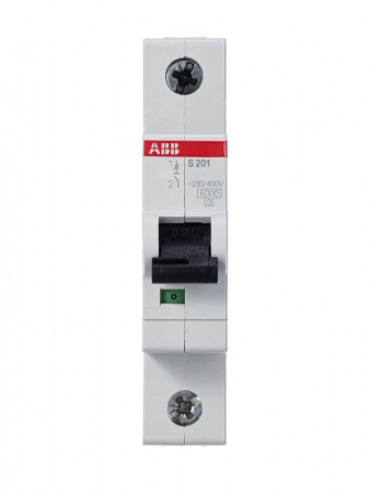 Выключатель автоматический модульный 1п C 2А 6кА S201 C2 ABB 2CDS251001R0024