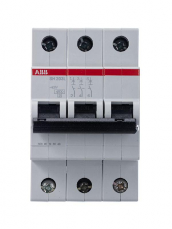 Выключатель автоматический модульный 3п C 6А 4.5кА SH203L C6 ABB 2CDS243001R0064