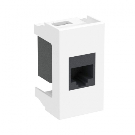 Розетка компьютерная 1-м СП Viva 1мод. RJ45 5е бел. DKC 45037