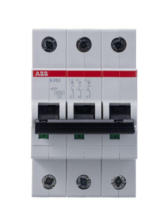 Выключатель автоматический модульный 3п D 63А 6кА S203 D63 ABB 2CDS253001R0631