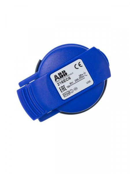 Розетка кабельная 216EC6 Easy&Safe 216EC6 16А 2P+E IP44 6ч ABB 2CMA102003R1000