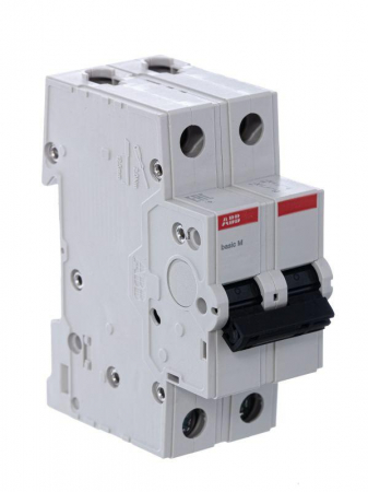 Выключатель автоматический модульный 2п C 25А 4.5кА Basic M BMS412C25 ABB 2CDS642041R0254