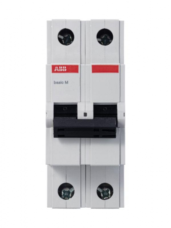 Выключатель автоматический модульный 2п C 25А 4.5кА Basic M BMS412C25 ABB 2CDS642041R0254