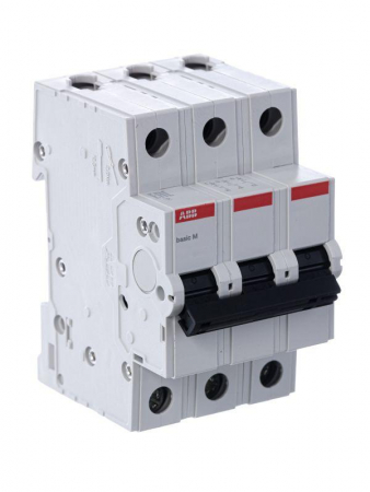 Выключатель автоматический модульный 3п C 25А 4.5кА Basic M BMS413C25 ABB 2CDS643041R0254
