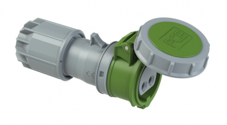 2822-2v PCE Розетка кабельная 16А/24-42V/2Р/IP67, никелированные контакты