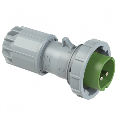 0922-11v PCE Вилка кабельная 32A/24-42V/2P/IP67, никелированные контакты