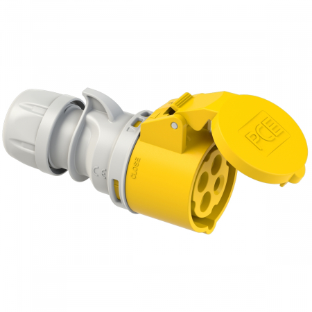 214-4 PCE Розетка кабельная 16А/110V/3P+E/IP44