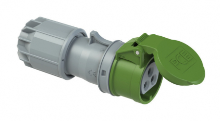 293-4v PCE Розетка кабельная 32А/24-42V/2P+E/IP44, никелированные контакты
