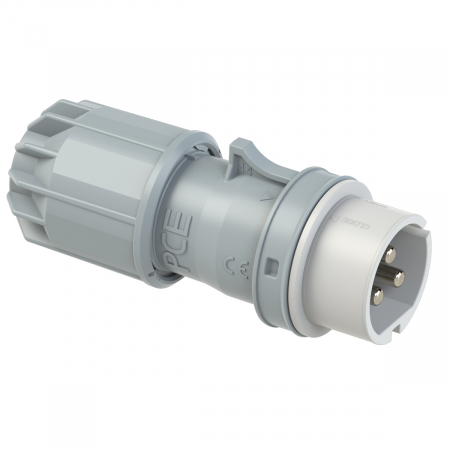 093-10v PCE Вилка кабельная 32А/24-42V/2P+E/IP44, никелированные контакты