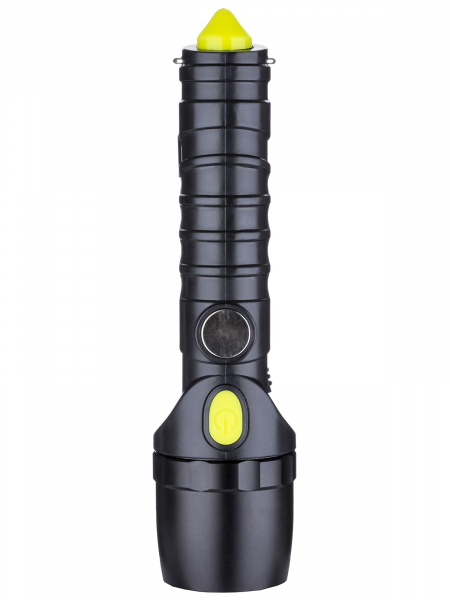 Фонарь автомоб. универс., 6 Вт CREE+3 Вт COB,1x18650 2200 мА*ч, магн., подвес, USB, стропорез,TDM