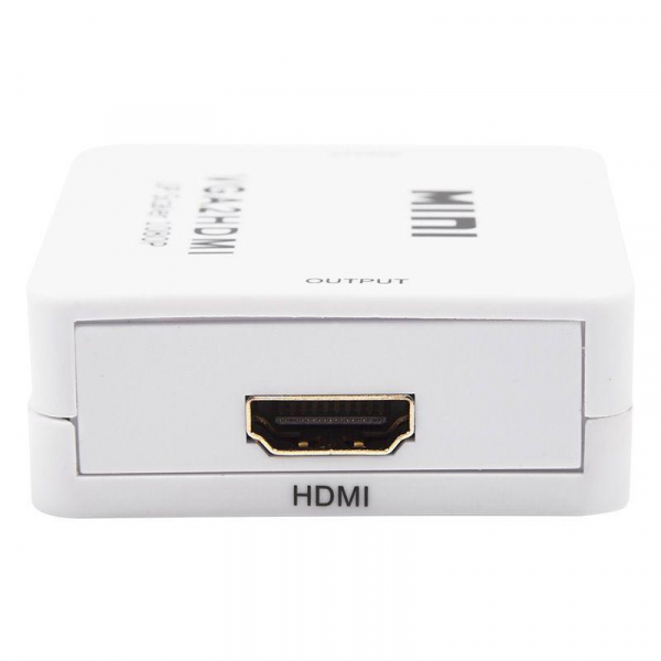 Конвертер VGA + Стерео 3.5мм на HDMI пластик бел. Rexant 17-6930