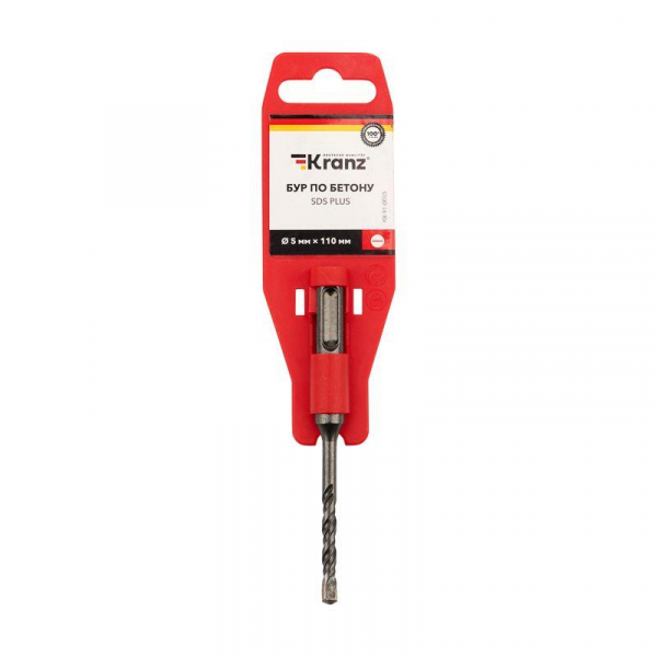 Бур по бетону 5x110мм SDS PLUS Kranz KR-91-0005