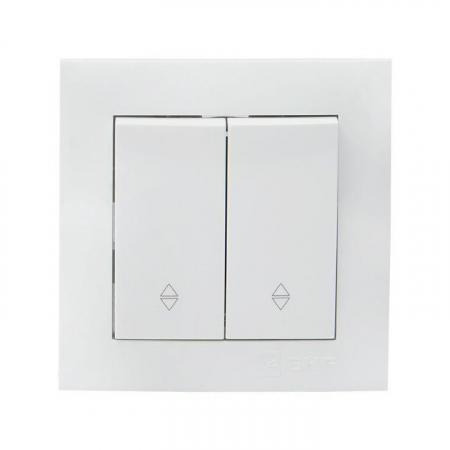 Переключатель проходной 2-кл. СП Валенсия 10А IP20 бел. PROxima EKF EWV10-027-10