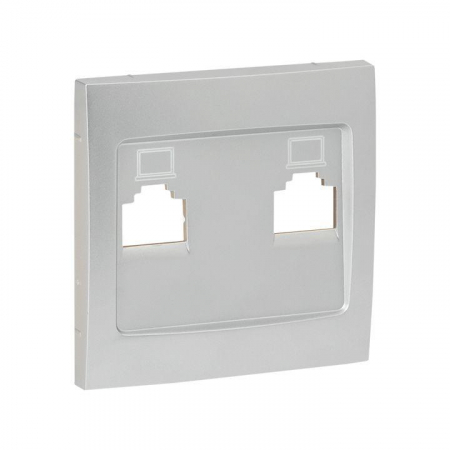 Панель лицевая Валенсия для розетки 1-м RJ-45 сталь PROxima EKF ESK01-L-035-30