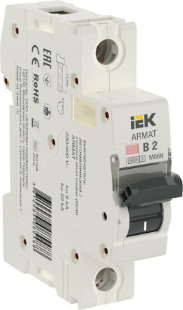 Выключатель автоматический модульный 1п B 2А M06N ARMAT IEK AR-M06N-1-B002
