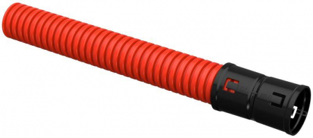 Труба гофрированная двустенная ПНД гибкая d40мм красн. (уп.150м) IEK CTG12-040-K04-150-R
