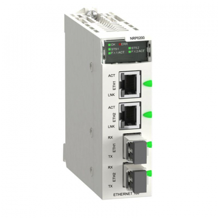Повторитель оптоволоконный RIO в шасси Modicon X80 SchE BMXNRP0200RU