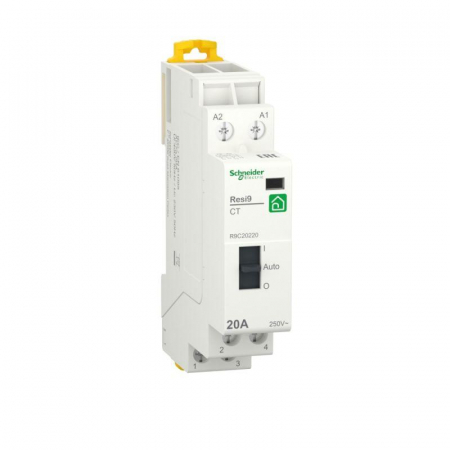Контактор модульный RESI9 1P+N 20А 2НО 230/250В АС 50Гц SchE R9C20220