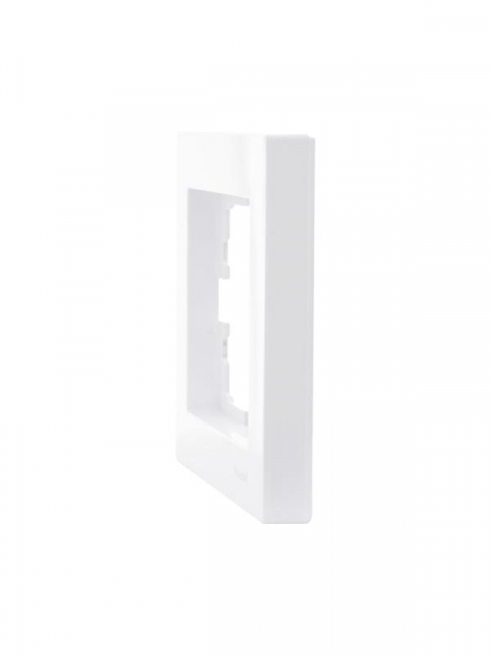 Рамка 1-местн. горизонт. VESNA бел. (20шт/240шт) LEZARD 742-0200-146