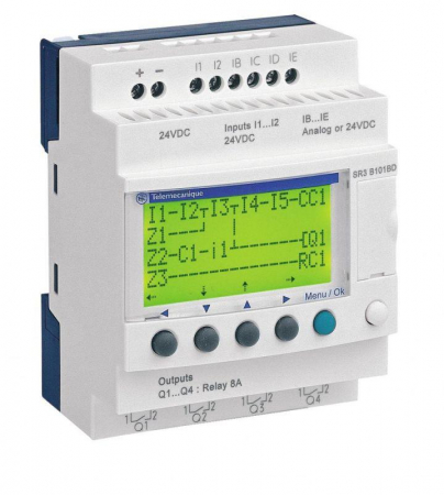 Реле ZELIO LOGIC 6ВХ/4ВЫХ 24В SchE SR3B101BD