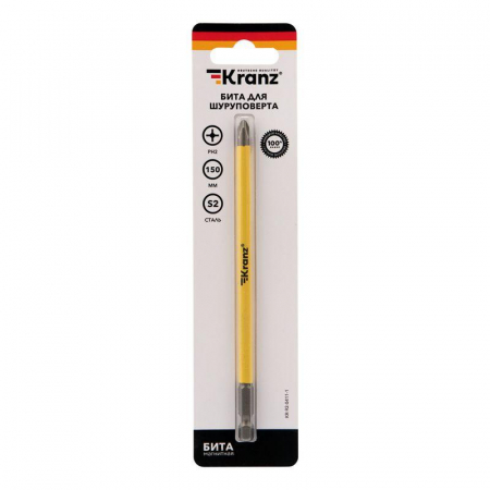 Бита для шуруповерта PH2х150мм (уп.1шт) Kranz KR-92-0411-1