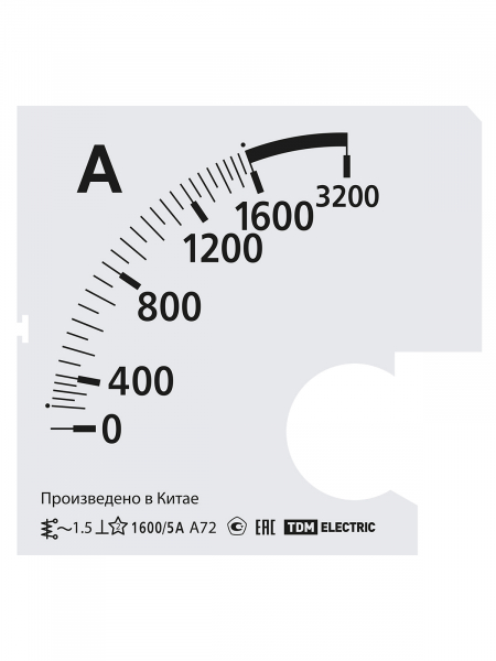 Шкала Ш72 1600/5А-1,5 (для А72 Х/5А) TDM