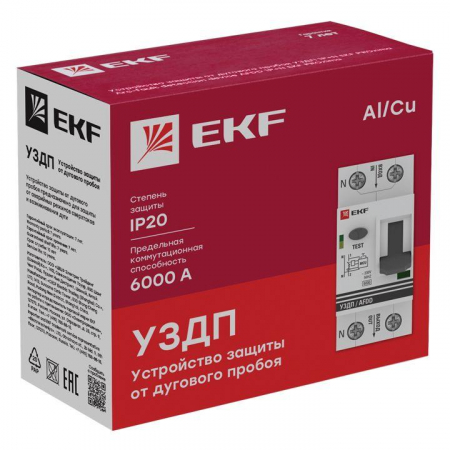 Устройство защиты от дугового пробоя (УЗДП) 1P+N 32А PROxima EKF afdd-2-32-pro