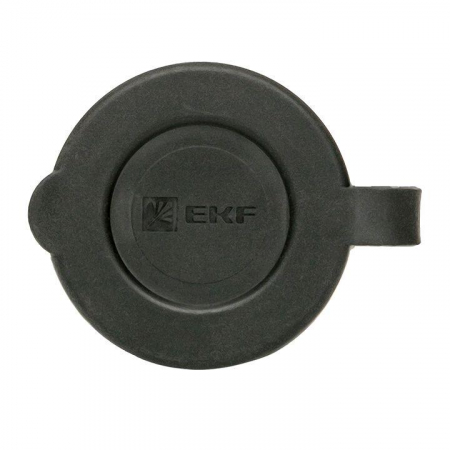 Розетка переносная 16А IP44 230В 2P+PE с защ. крышкой каучук Basic EKF RPS-012-16-230-44