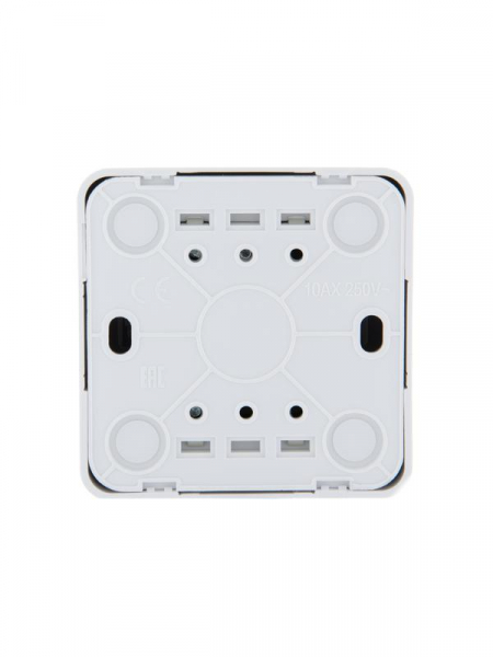 Переключатель проходной 1-кл. 1п ОП Viola 10А IP20 бел. LEZARD 751-0200-105