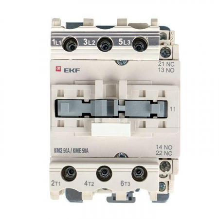 Контактор КМЭ 50А кат. 220В AC 1НО+1НЗ EKF ctr-s-50-220