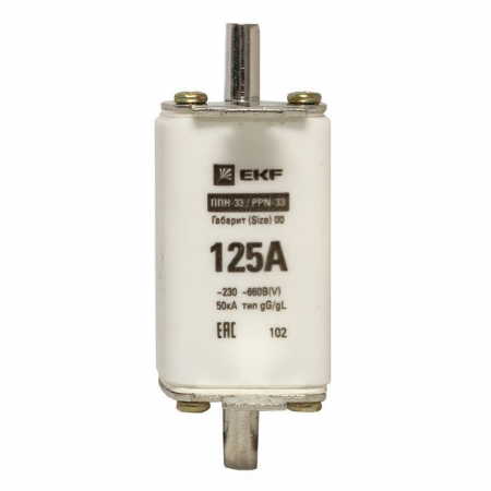 Вставка плавкая ППН-33 160/125А габарит 00 PROxima EKF fus-33/160/125