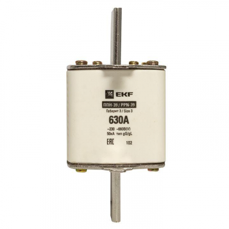 Вставка плавкая ППН-39 630/630А габарит 3 PROxima EKF fus-39/630